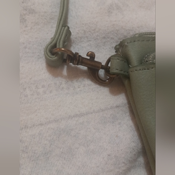 Arizona Jean Co Green purse cute little 7" across EUC - Picture 7 of 7